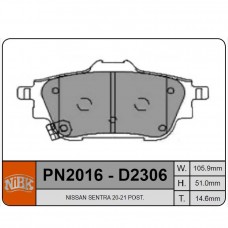 D2306-9541 TACOS (R) NISSAN SENTRA B18 MR20DD 2019- PN2016 D4060-6LA0A 105.9*51.0*14.6