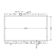 RADIADOR KIA RIO MTM 2000-OK31F-15-200B 350X628X26 21085A