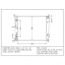 RADIADOR KIA SOUL 1.6L ATM 2010- AT 25310-2K050 480X398X26 21138