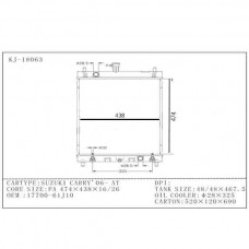 RADIADOR SUZUKI CARRY APV AT 17700-61J10 61J00 474X438X26 18063