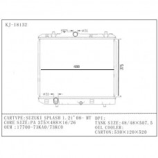 RADIADOR SUZUKI SPLASH CELERIO 1200 1.2 2008- MT 375*488*16 18132K